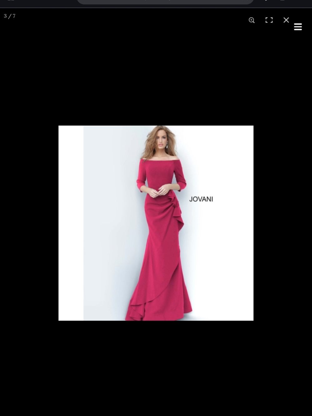 Jovani 00446 Cranberry Size 6